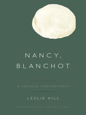 cover image of Nancy, Blanchot